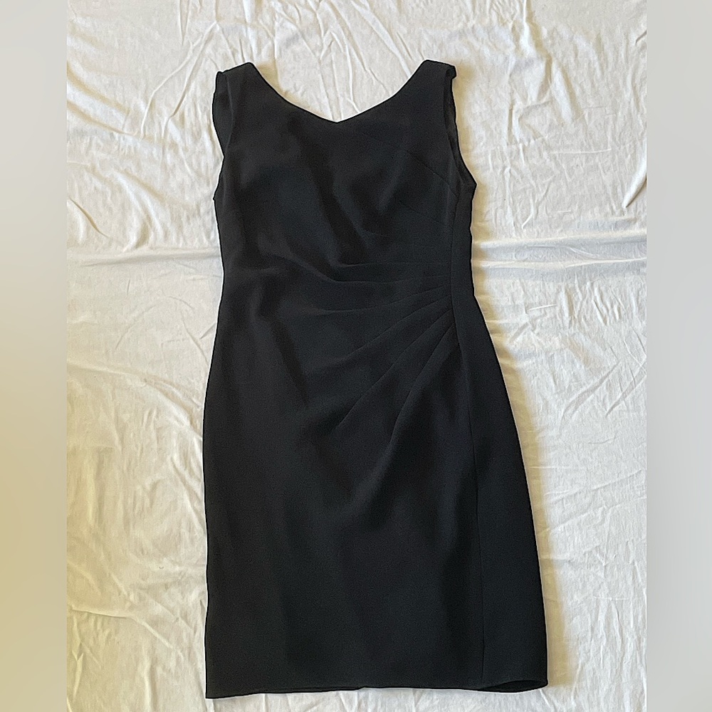 Black Midi Dress, NEVER WORN !! Pay special attention to the back of dress